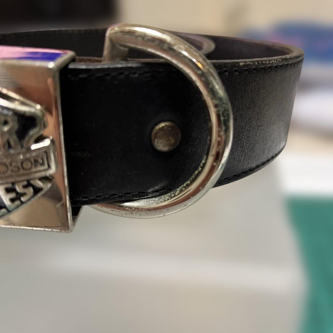 ま*と様 値下げ！ハーレーダビッドソン ブラックレザーベルト