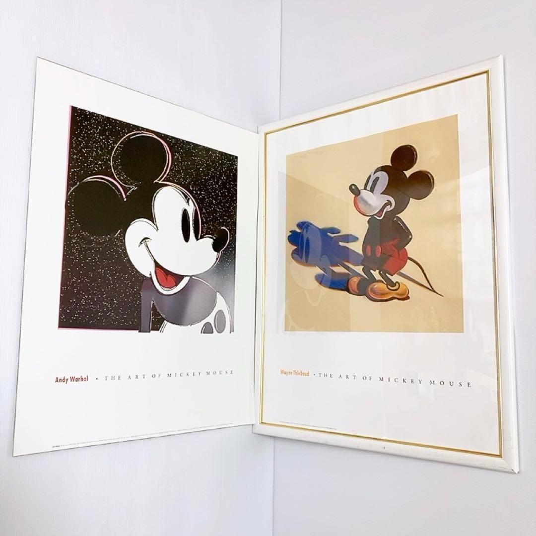 特大★希少★ミッキー　アートポスター　ウェイン・ティーボー　アンディ・ウォーホル