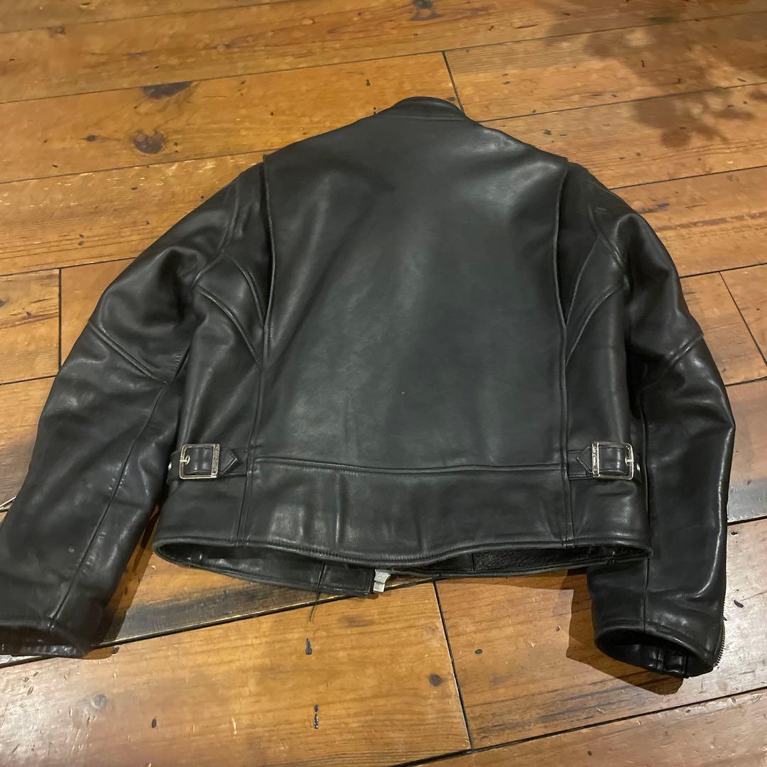 Herley Davidson黒 シングルライダース レザージャケット