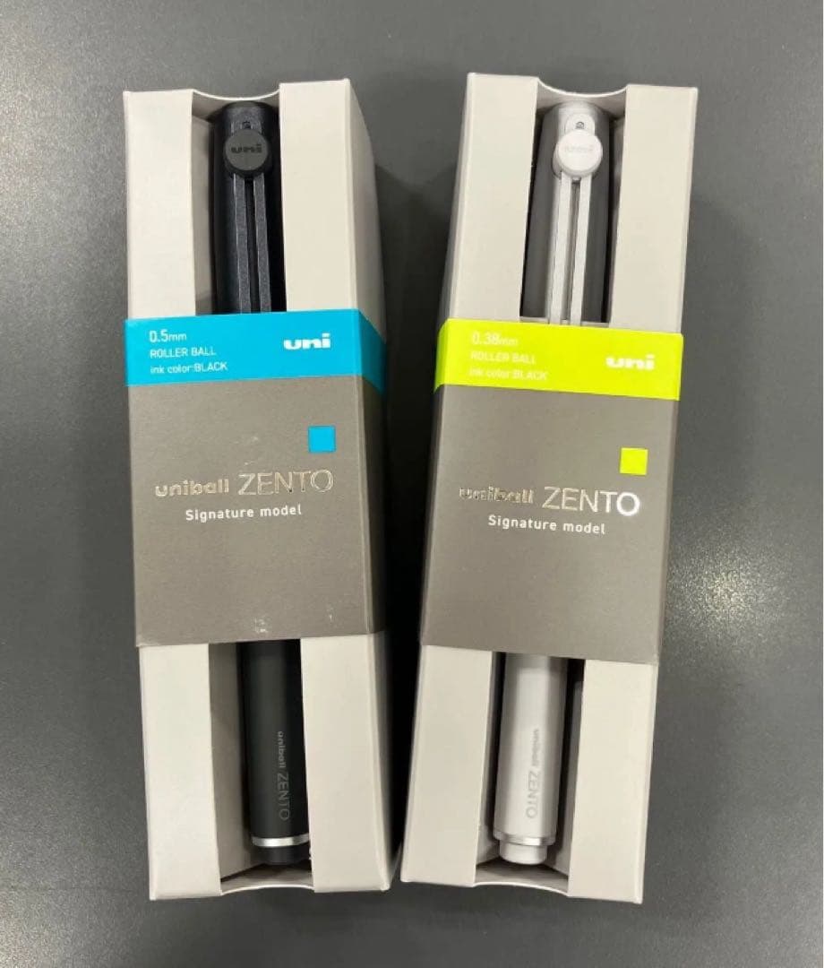 ユニボール zento ゼント シグニチャーモデル　0.5mm 0.38mm２本