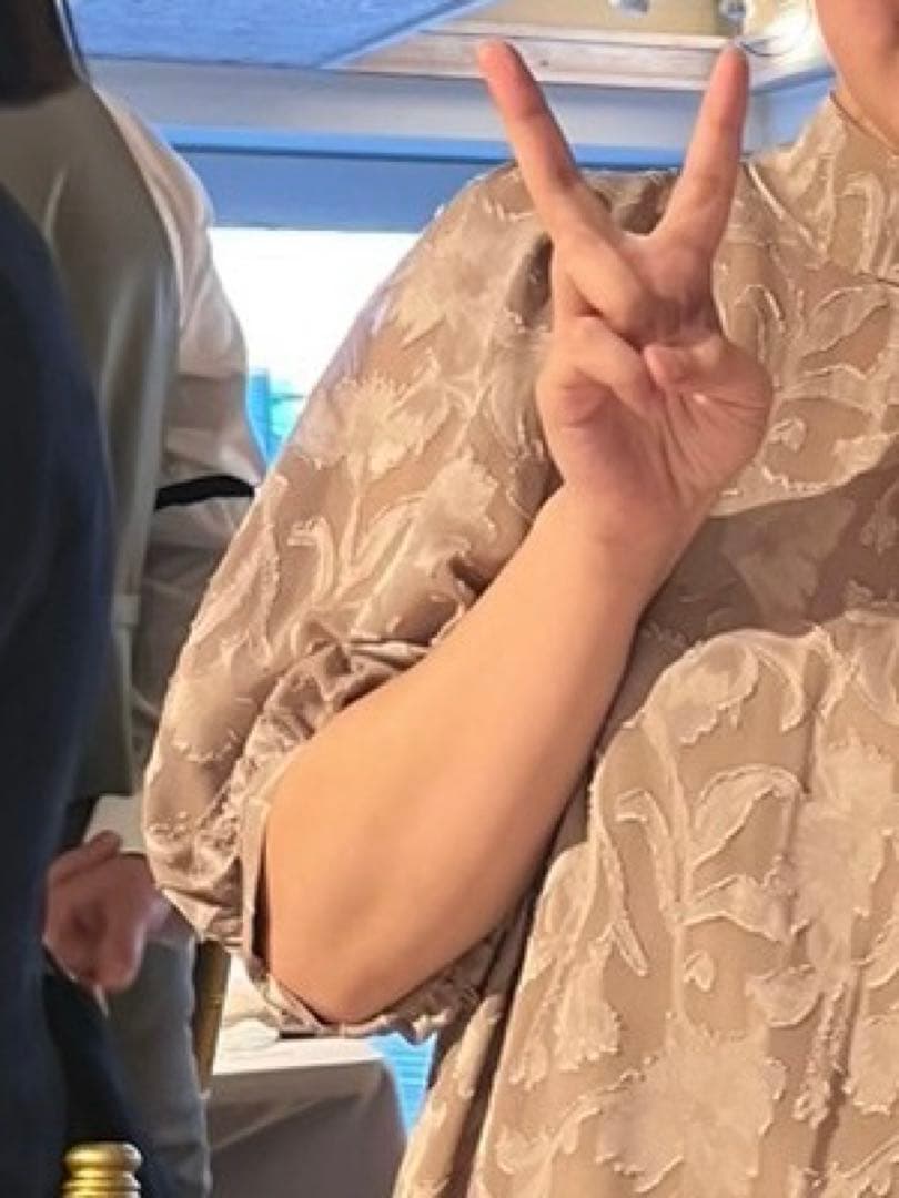 j by blue インナー付きバックリボンジャーガードドレス　ピンク