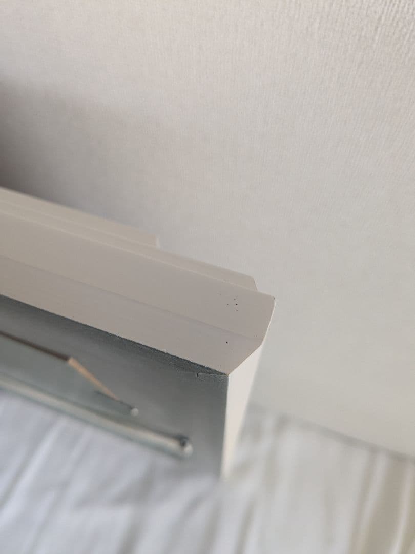 額縁 ホワイト F10 金縁 アクリル付き アンティーク ヴィンテージ