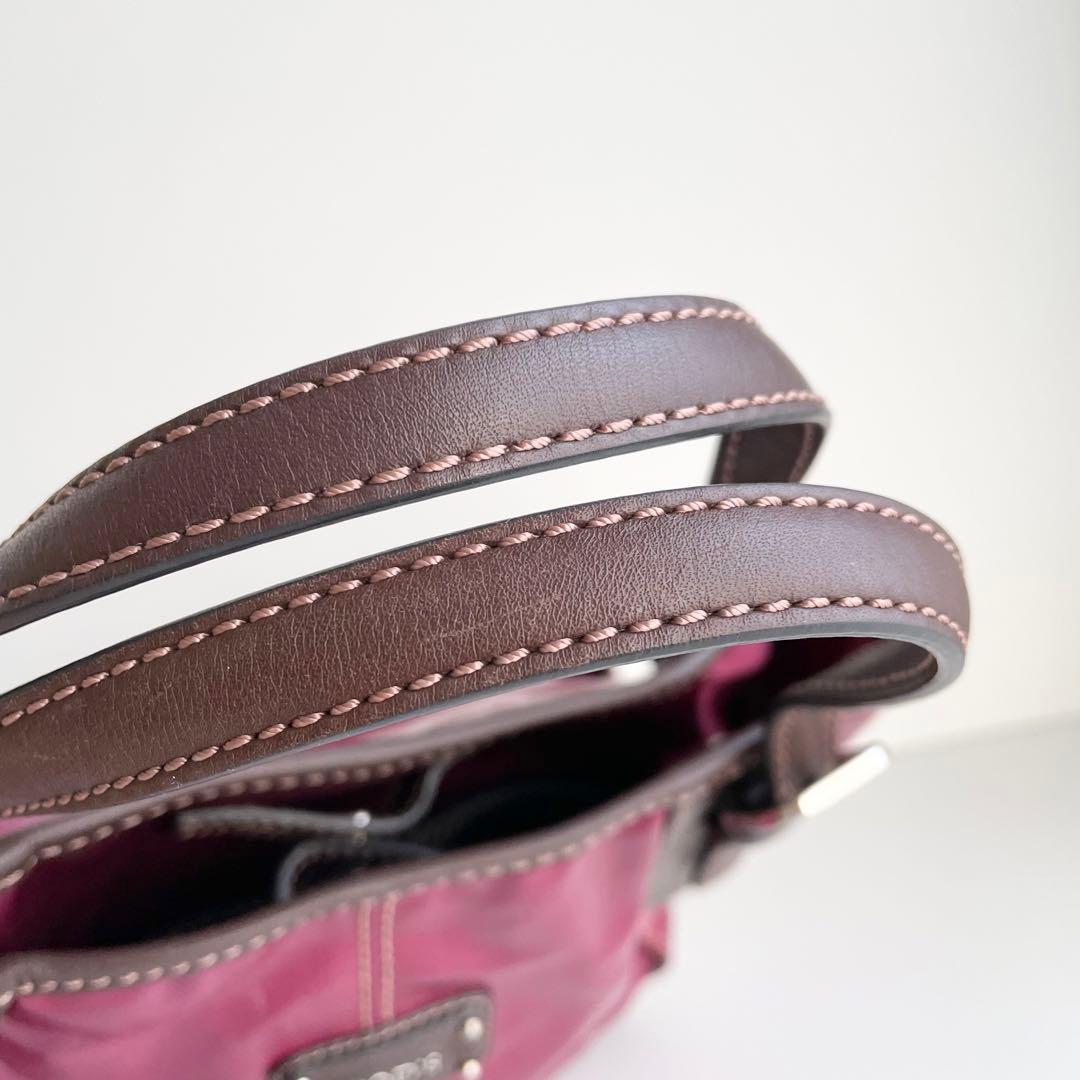 トッズ TOD'S ハンドバッグ G LINE Gライン ピンク ボルドー