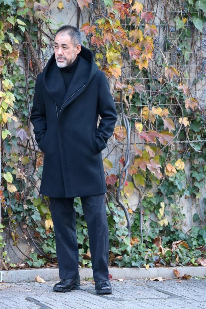 【新品・未使用・タグ有】junhashimoto カシミヤラップコート サイズ4