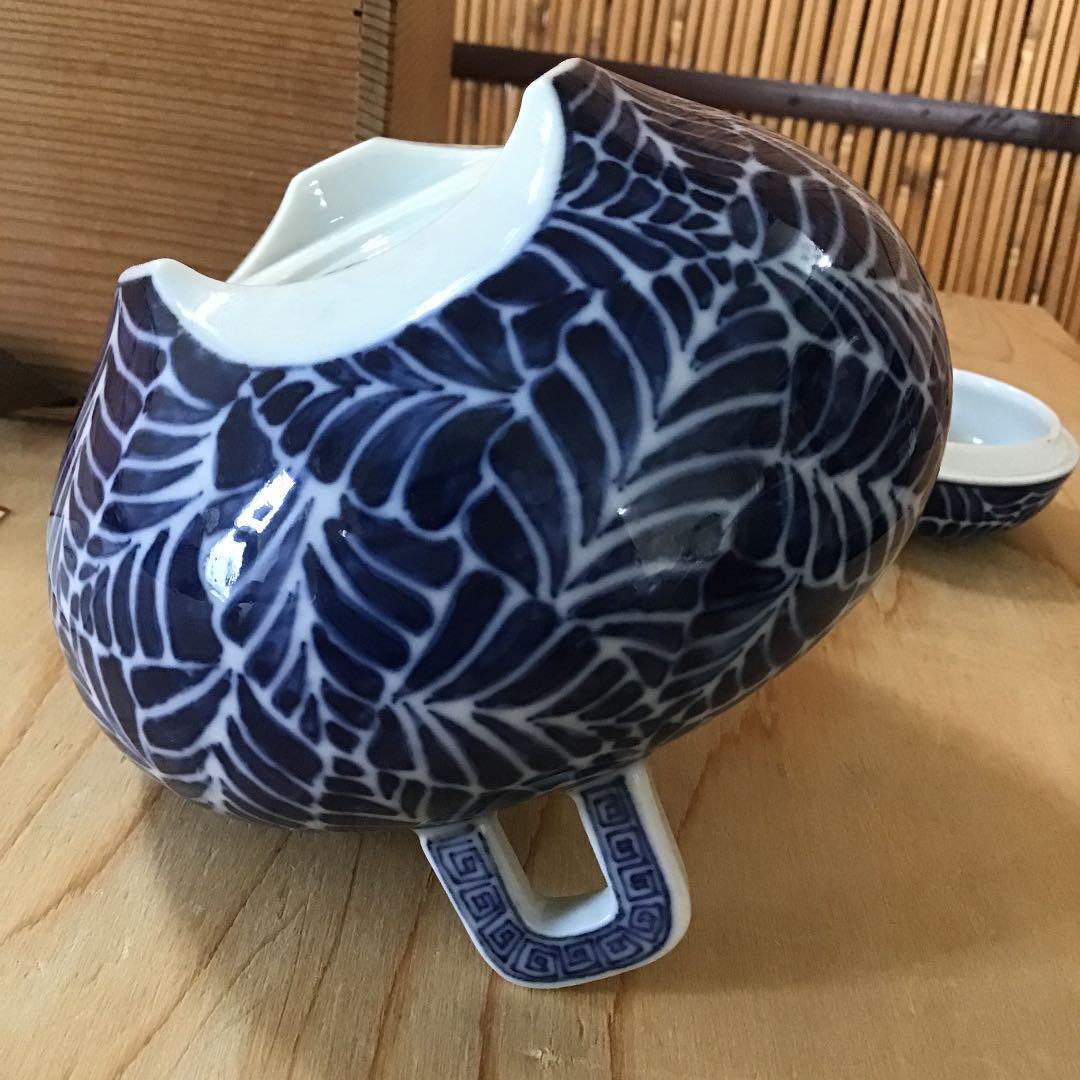 茶道具 染付香炉 河本 礫亭 No21KR