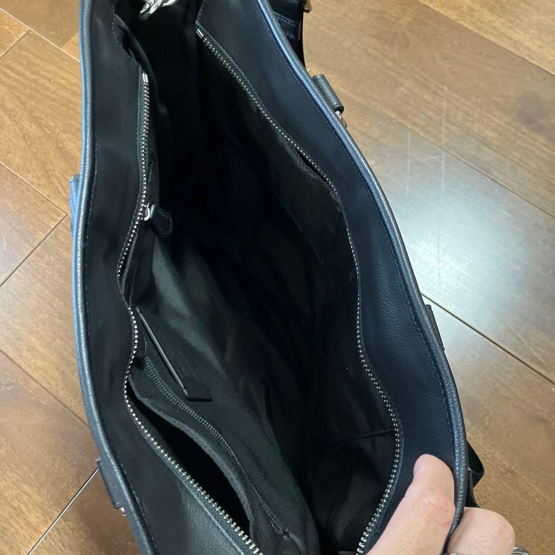 COACH ネイビー ブラック ビジネスバッグ