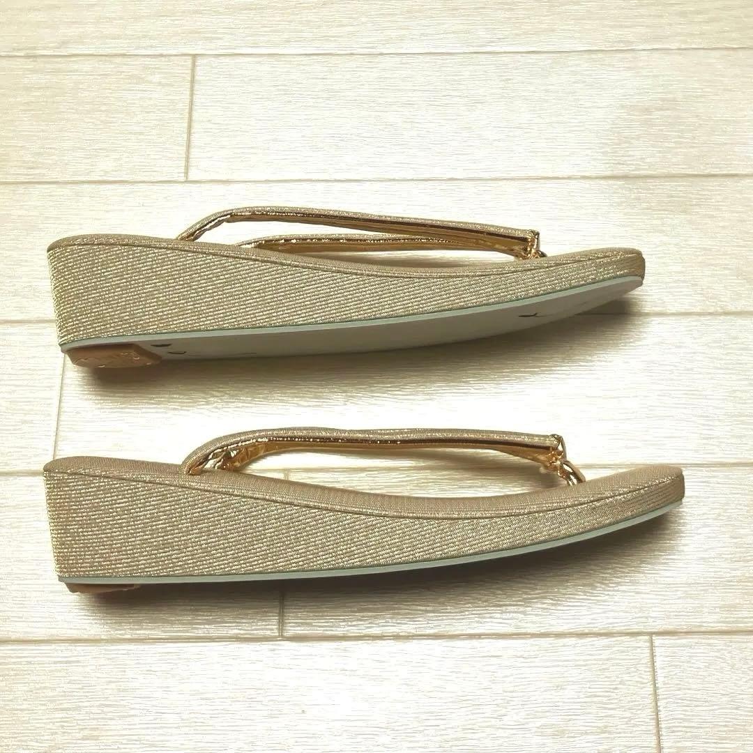 《未使用》草履バッグセット　礼装　ゴールド