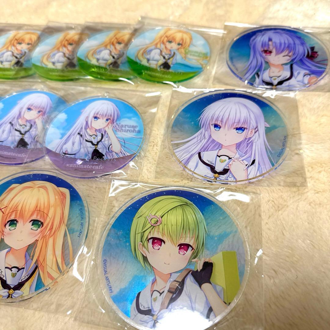 summer pockets アクリルコースター　アニメイトカフェ　サマポケ