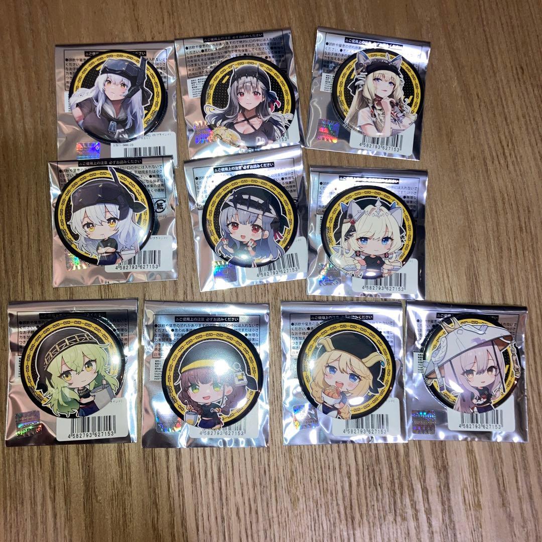 勝利の女神 NIKKE × 野郎ラーメン コラボ 缶バッチ 全10種コンプリート