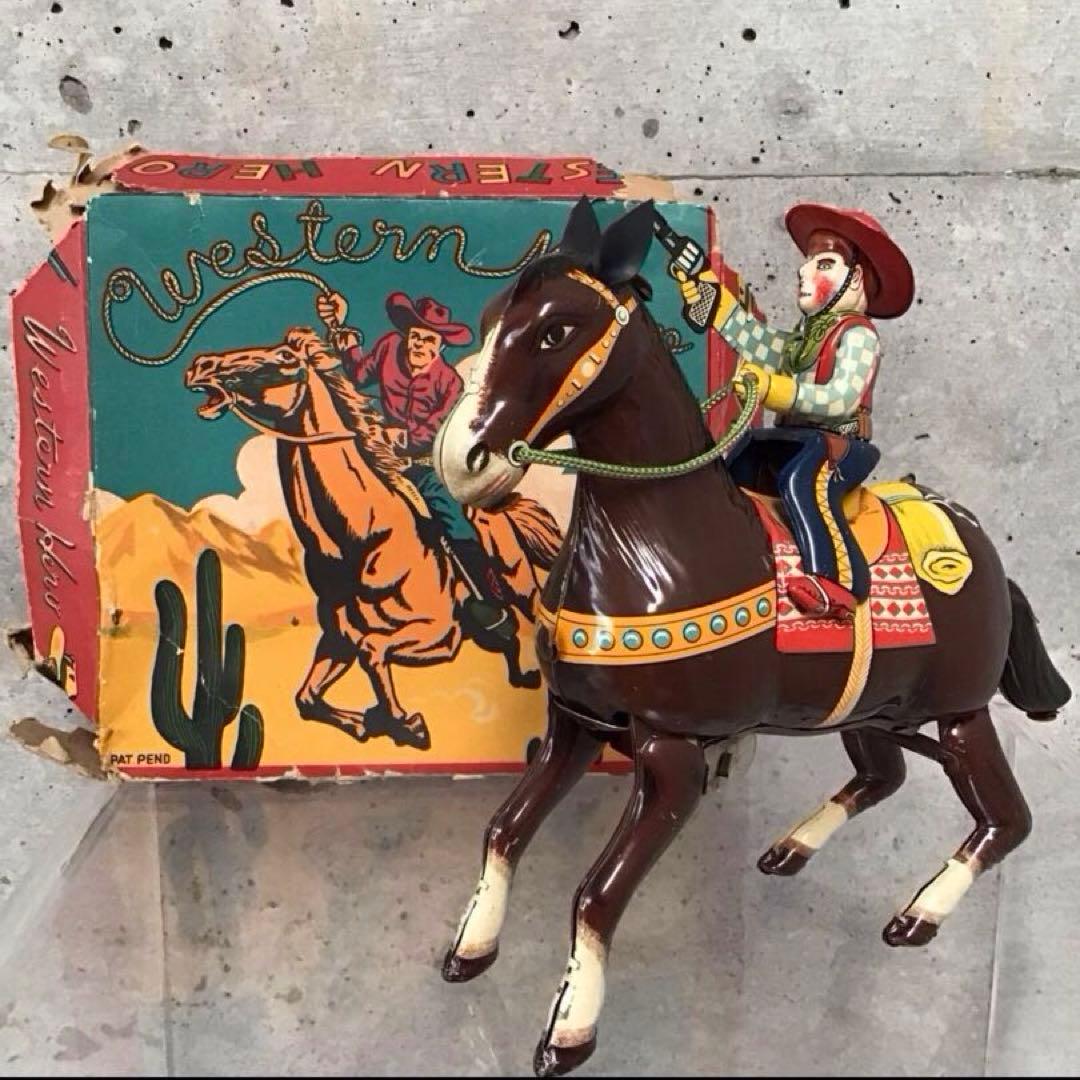 50年代 ブリキのおもちゃ 『 WESTERN HERO 』 日本製 美品