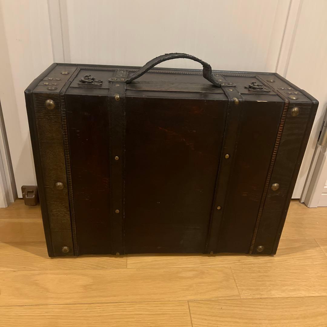アンティーク 木製トランク 約60cm