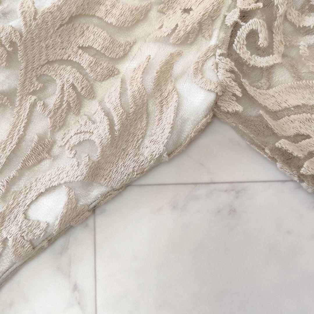 TADASHI SHOJI 総レース ティアード マキシ丈 ロング ドレス