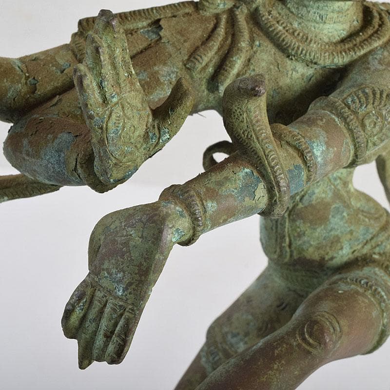 仏教美術　古銅青銅　シヴァ神像　ダンシングシヴァ神　置物　V　R9386H