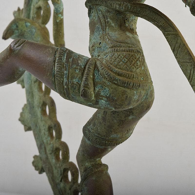 仏教美術　古銅青銅　シヴァ神像　ダンシングシヴァ神　置物　V　R9386H