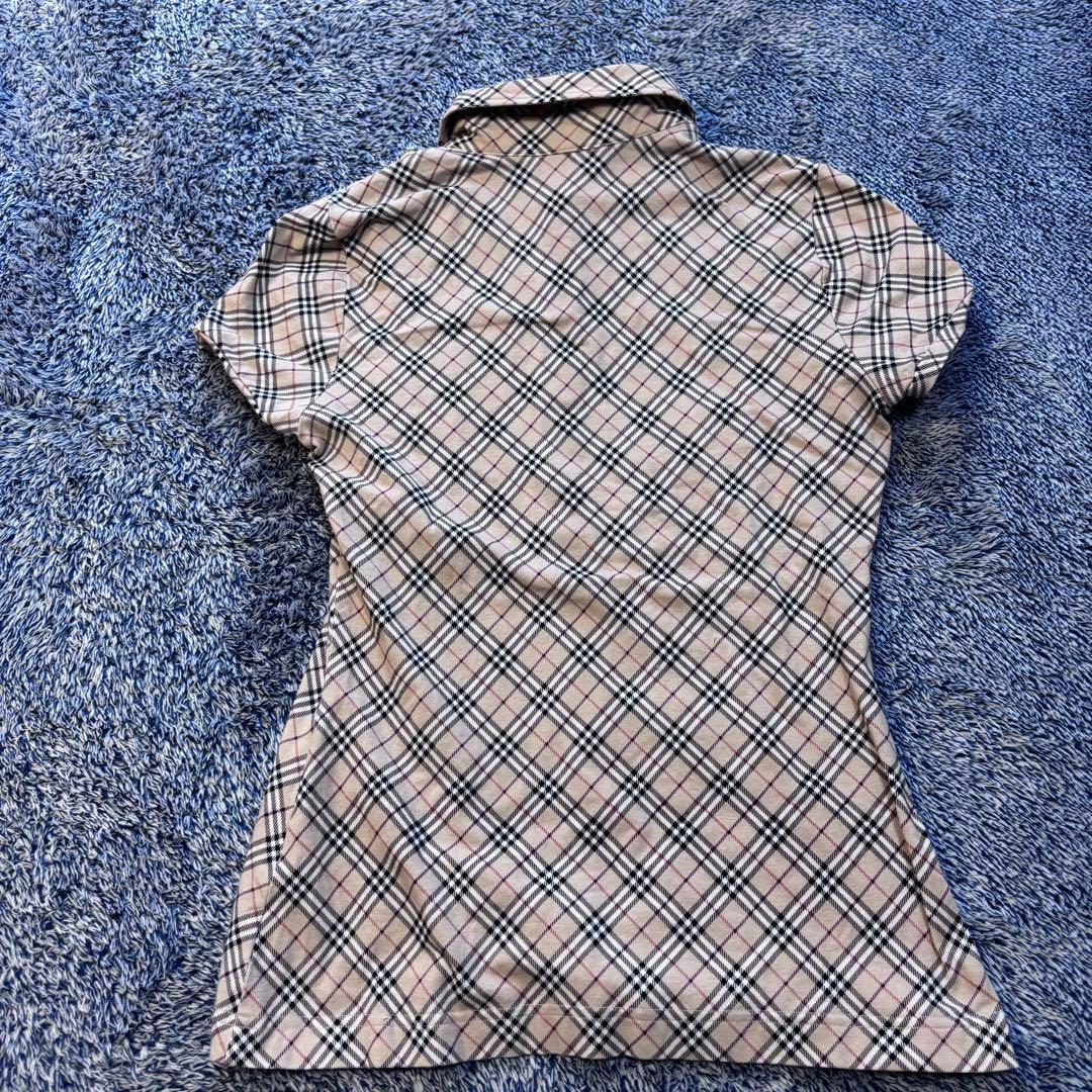 ノヴァチェック　BURBERRY BLUE LABEL チェック柄 ポロシャツ