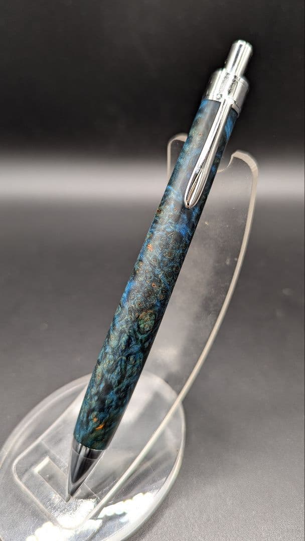 466ペン工房翌檜　スタビライズドウッドバーチバール　木軸シャーペン　ボールペン