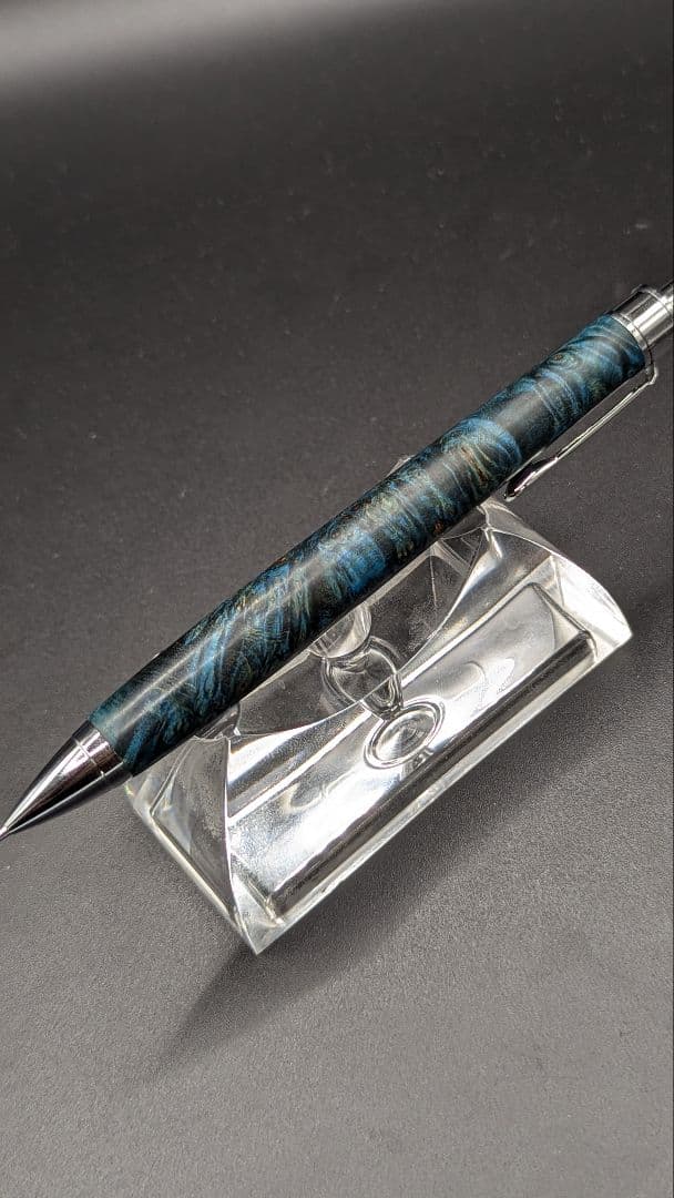 466ペン工房翌檜　スタビライズドウッドバーチバール　木軸シャーペン　ボールペン