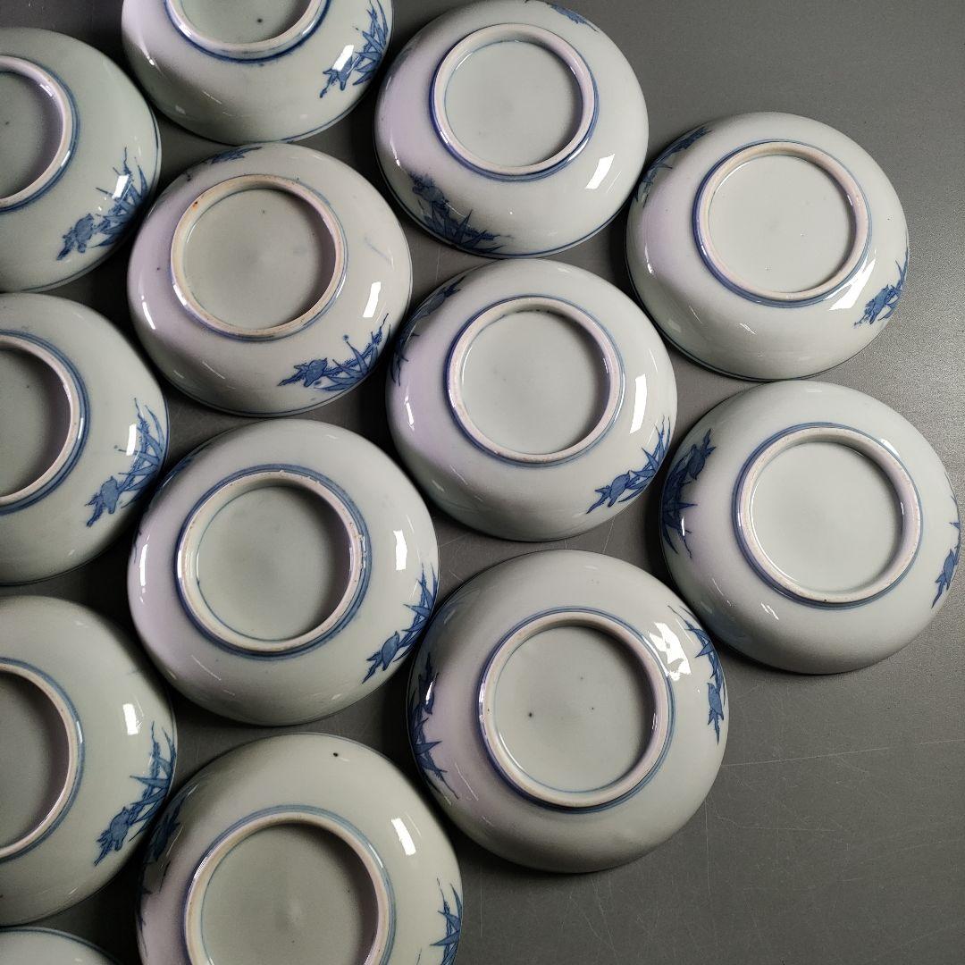 A894-2/染付銘々皿/小皿/向付/飾皿/豆皿/20客/