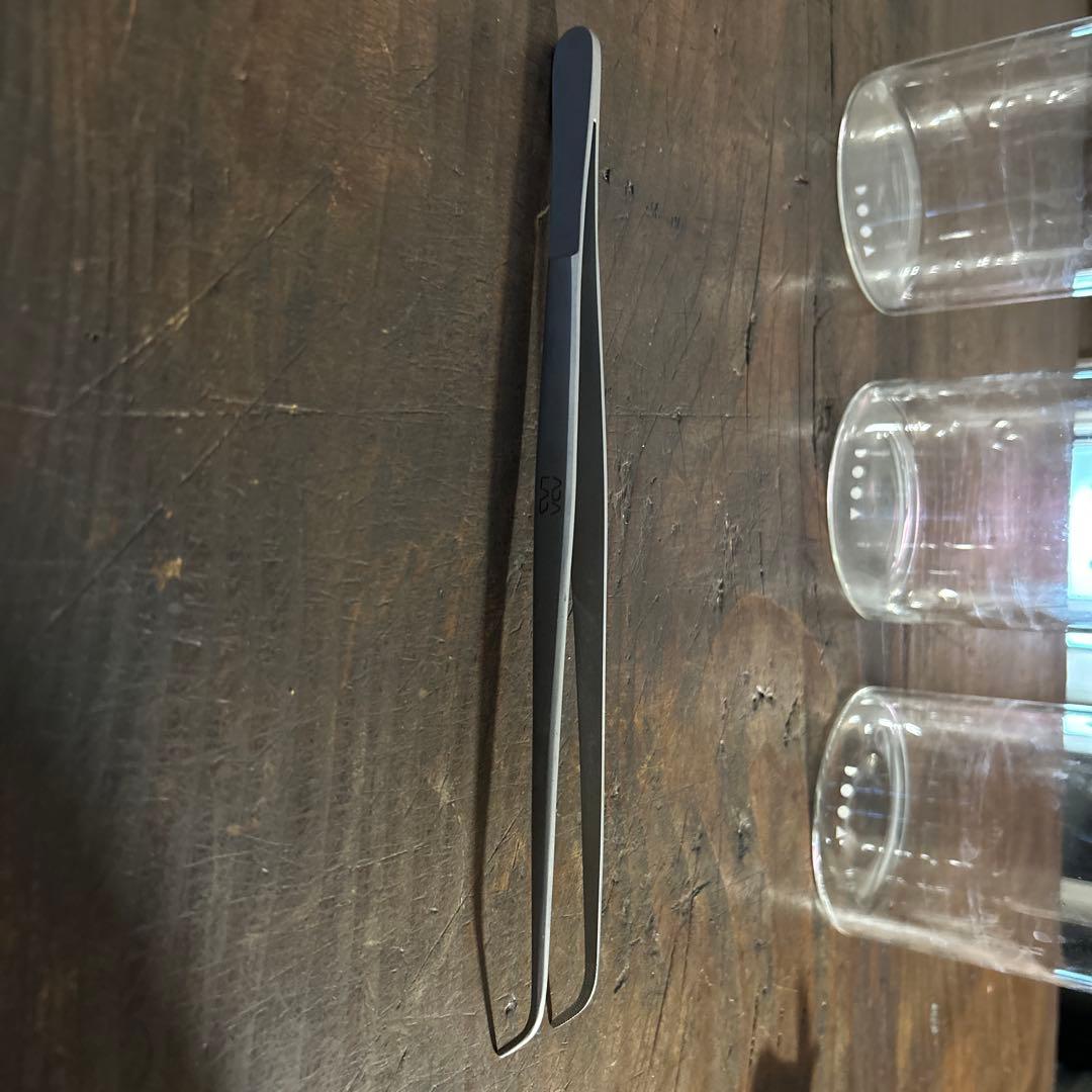 DOOA ガラスポット 3個 ピンセットセット