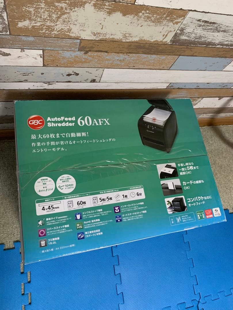 【新品】 GBC オートフィード シュレッダー 60AFX 電動 A4