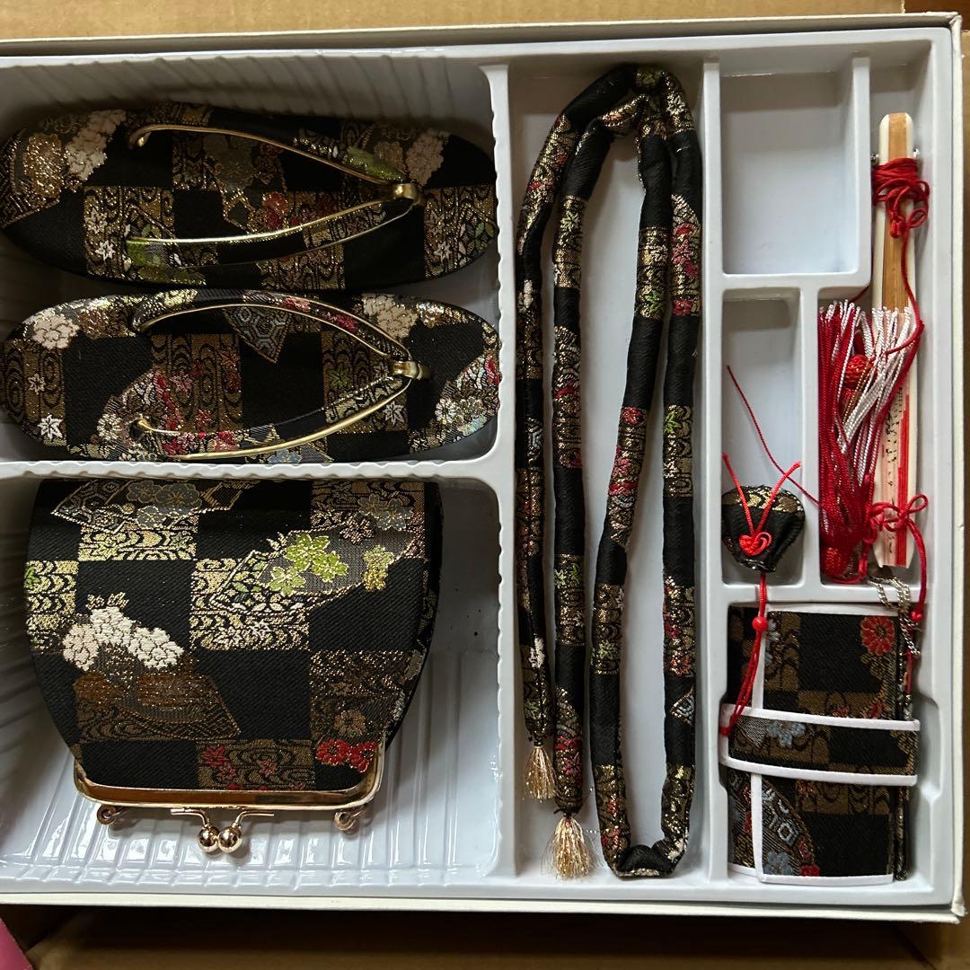 る〜は七五三の7歳用の結び帯と箱背子セット