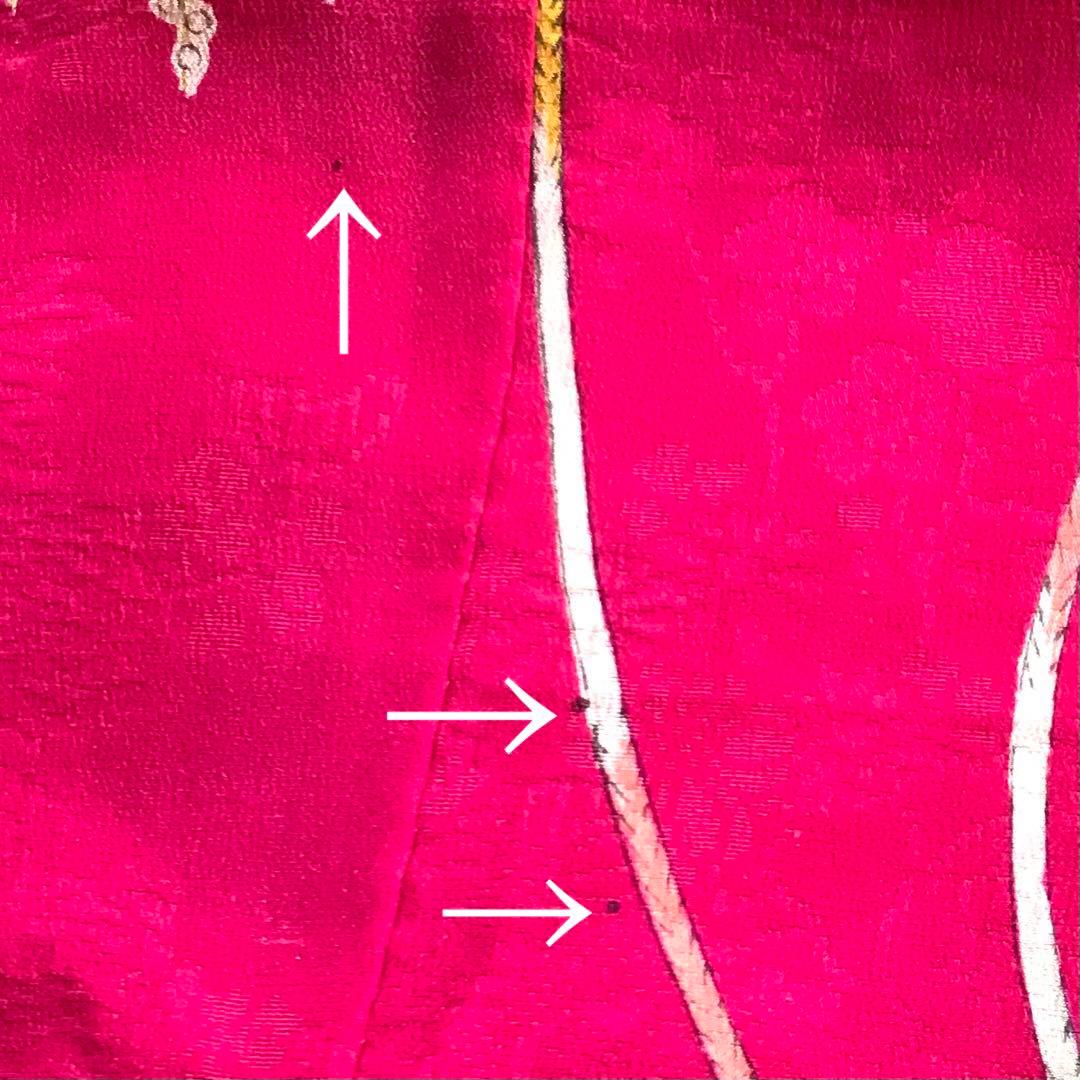 正絹 アンティーク着物 女の子 七五三 ◇檜扇 折鶴 まり 古典柄