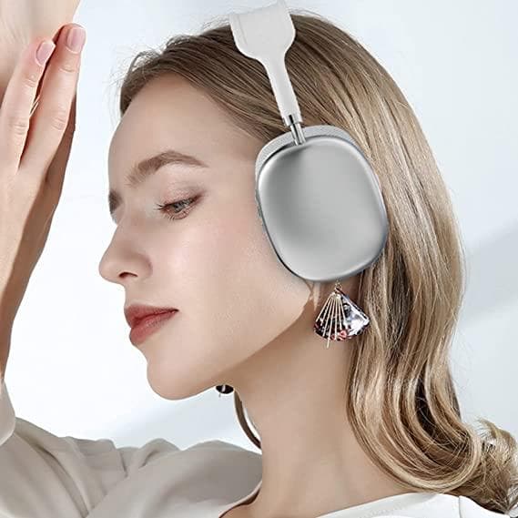 ワイヤレスヘッドホン P 白 シルバー 高音質