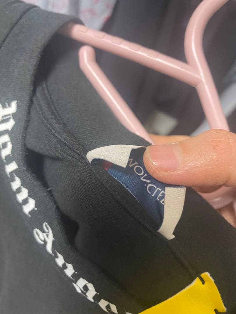 Palm Angels x Moncler Tシャツ ブラック