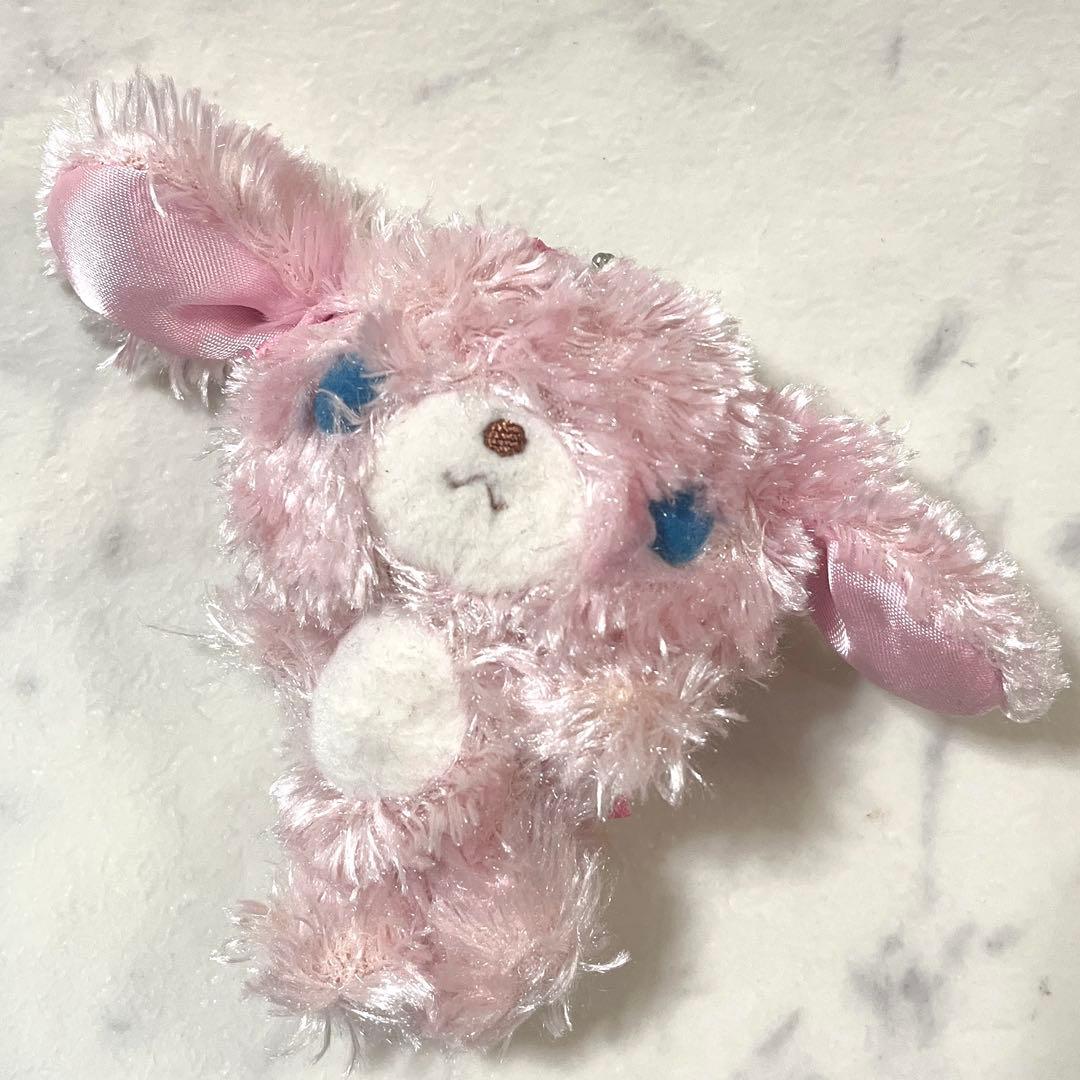 激レア！希少！サンリオ シュガーバニーズ ももうさ マスコット ふわふわ レトロ