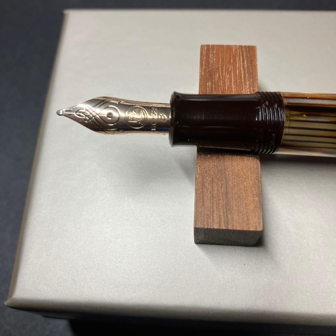 ペリカンM400SE 茶縞　Ｂ(太字) 小太刀仕様　試し書きのみ使用