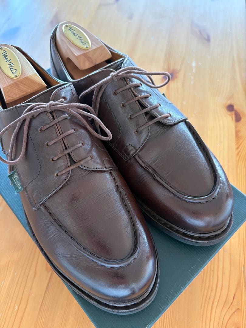 パラブーツ シャンボード Marron 61/2 シューツリー付き