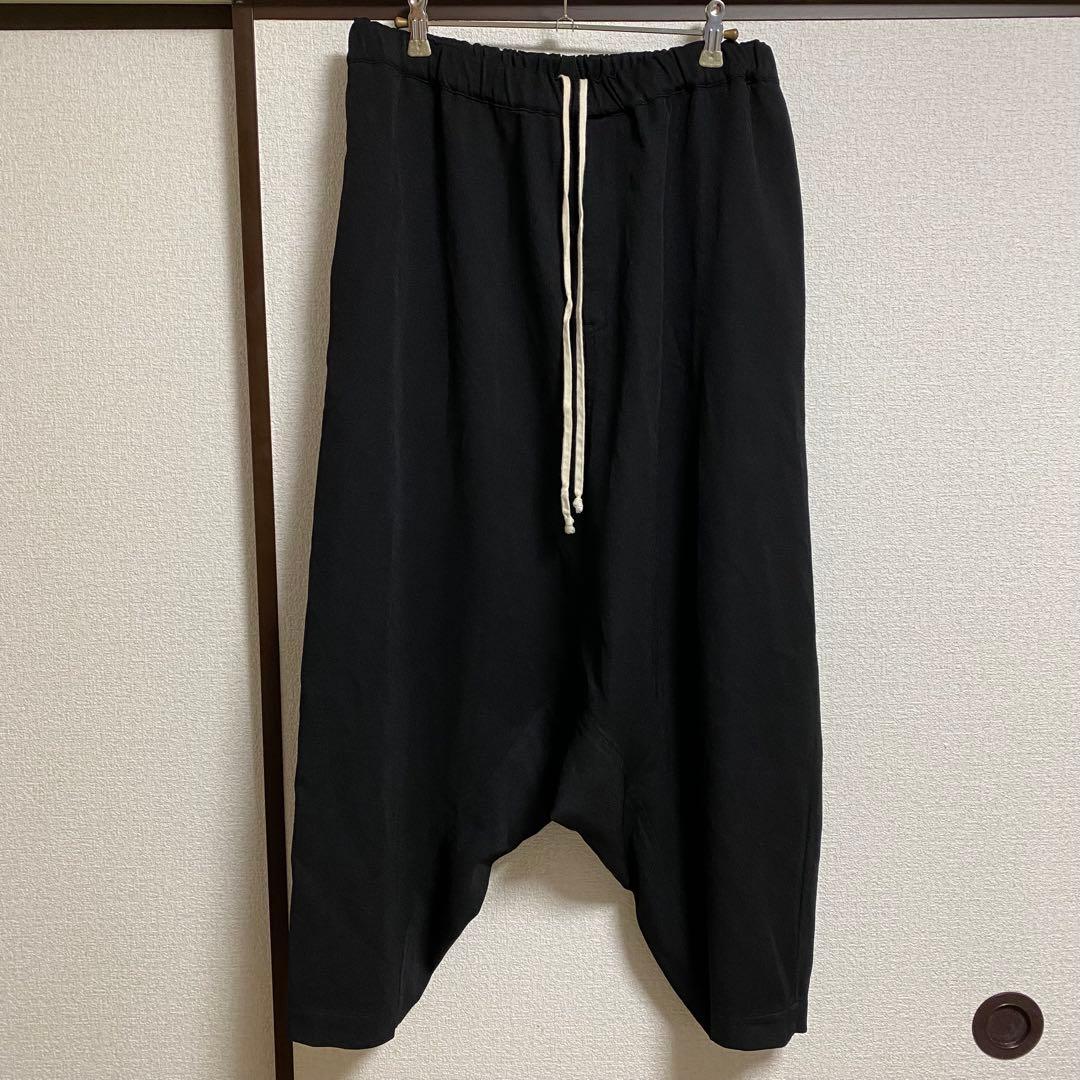 ブラックコムデギャルソン ポリエステル縮絨 ペンギンサルエルパンツ