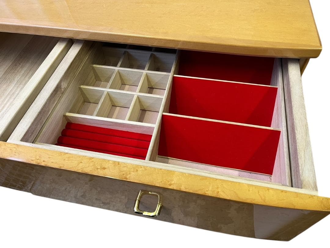 府中家具 松岡家具 IDC大塚家具 メープルシャンドール チェスト 美品