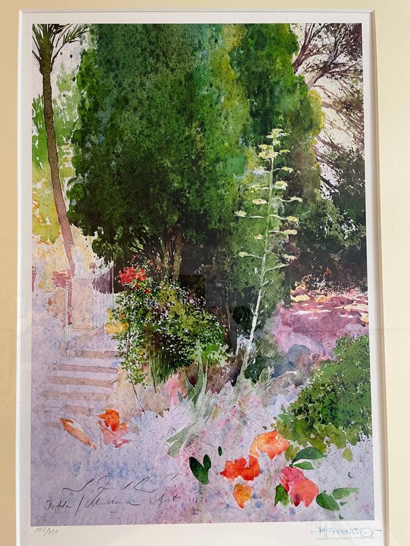 トレンツ・リャド【デフラ】リトグラフ 娘サイン入り