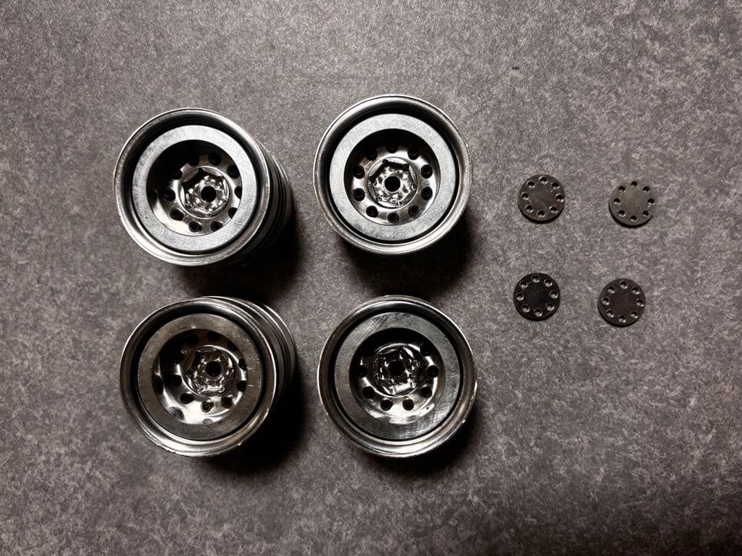 TAMIYAタミヤ 1/14トレーラー　台車屋さん 10穴アルミホイール