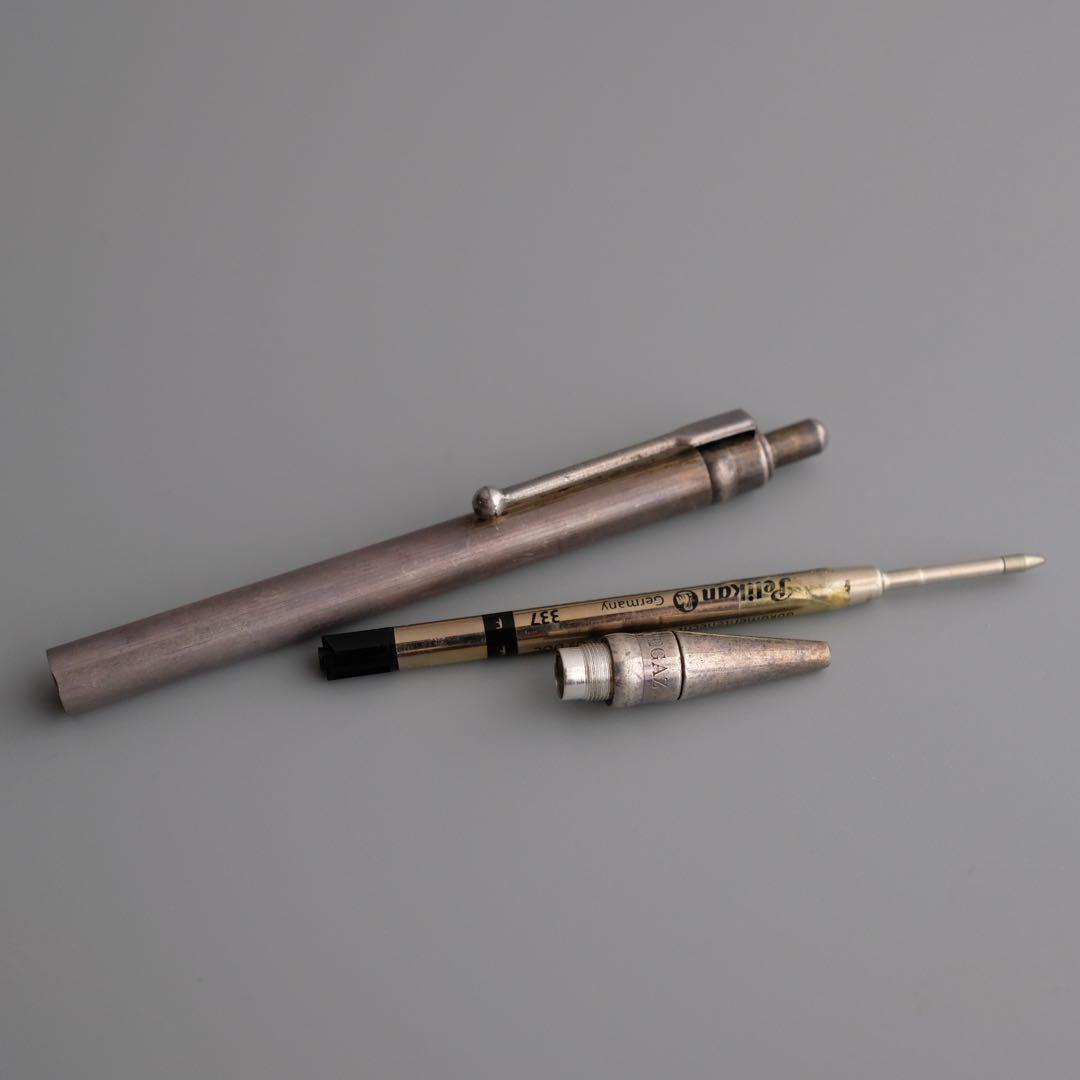 1970年 イタリア製925純銀製ノック式ボールペン、PERTEGAZ