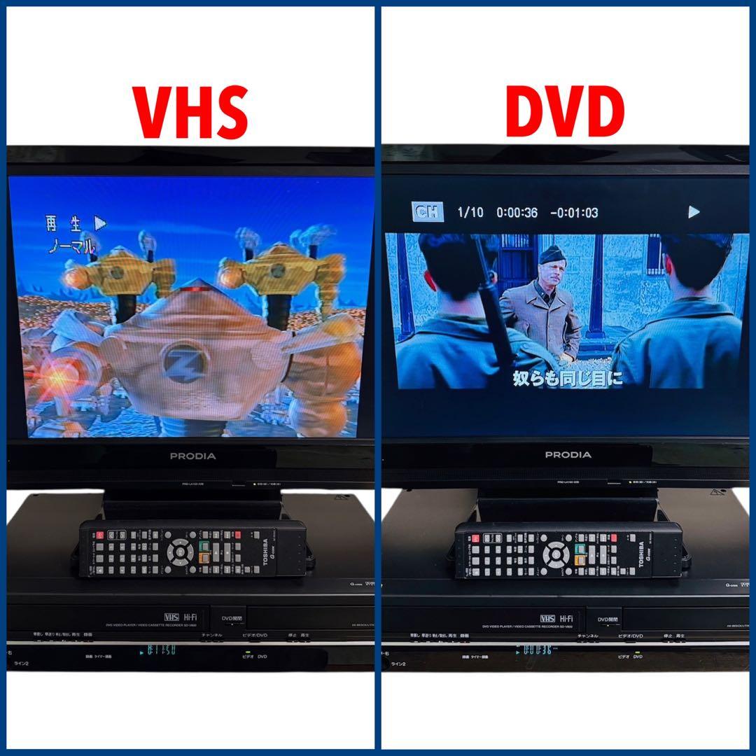 東芝 VTR一体型DVDプレーヤー (VHSビデオ/DVD) SD-V800