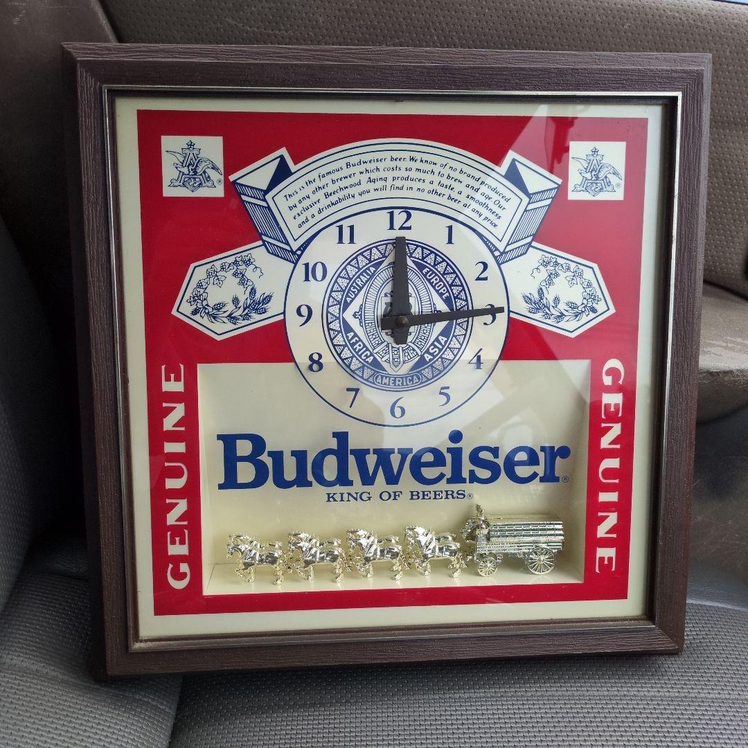 Nnnnn　バドワイザー　看板掛け時計　USA ジャンク