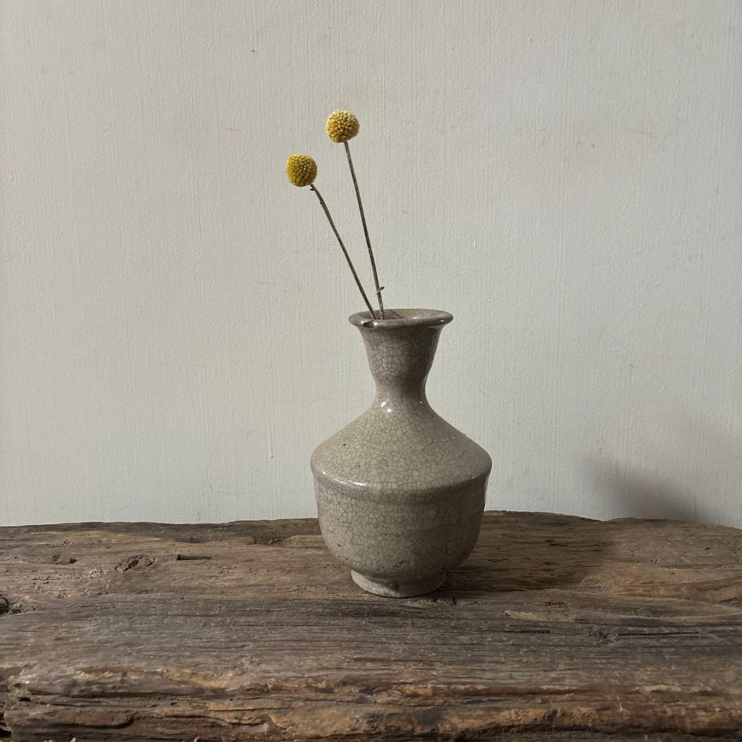 李朝瓶　徳利　花入　盤口　朝鮮古陶磁.古道具.骨董.アンティーク.井戸脇