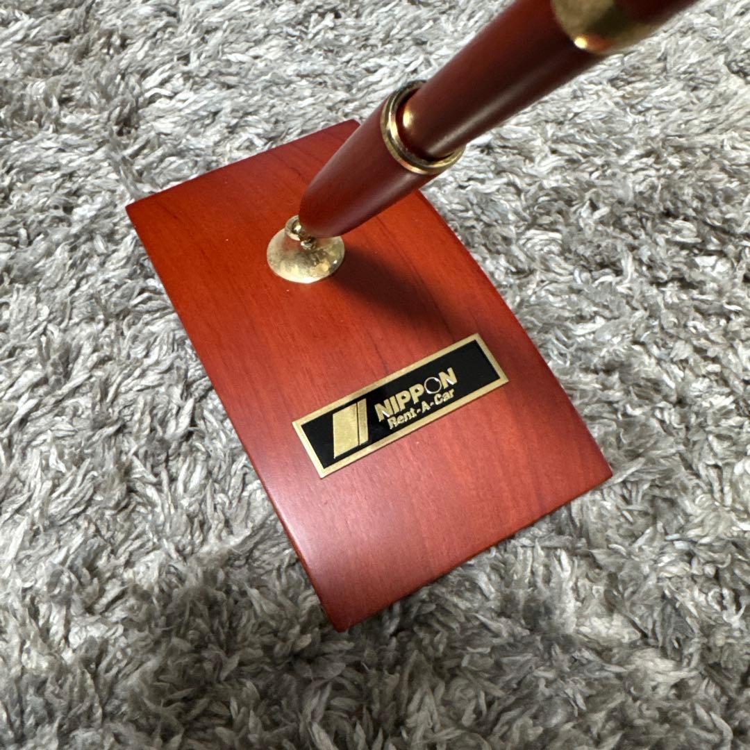 激レア OHTO 木製デスクペン&スタンドセット