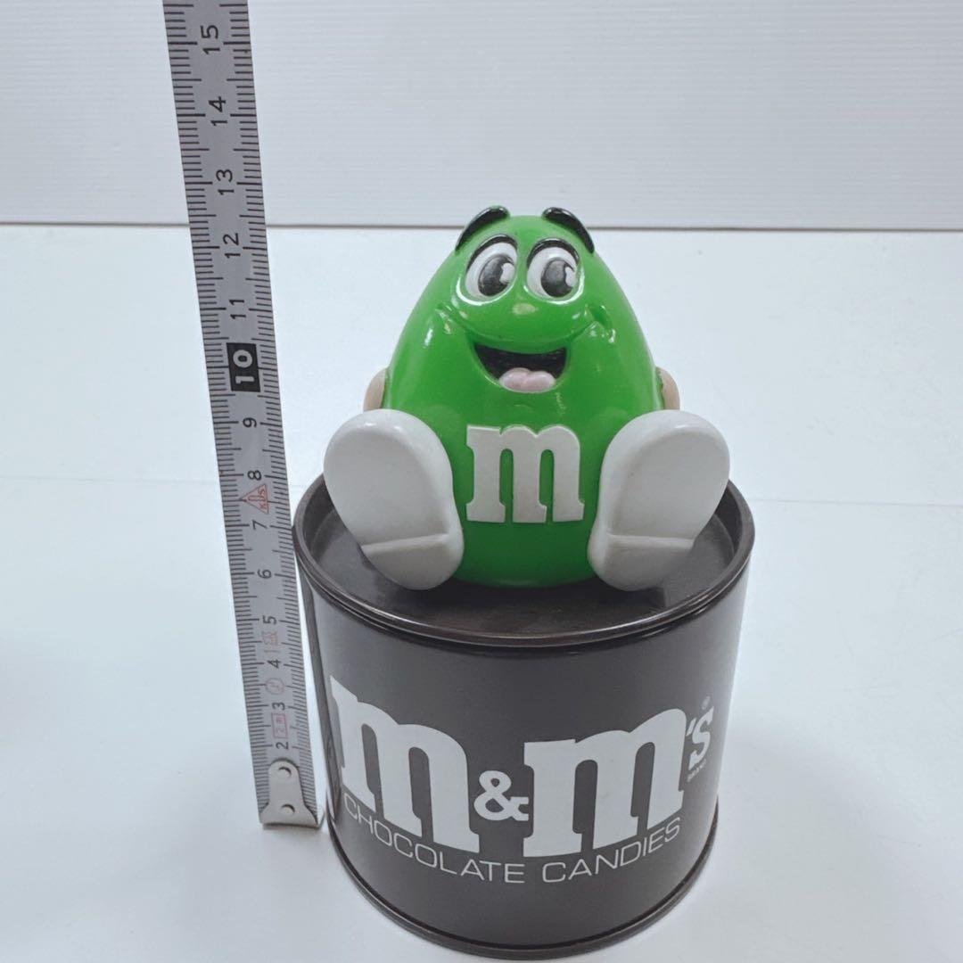 激レア m&m's エムアンドエムズ ソフビ 缶 貯金箱 日本製 フィギュア