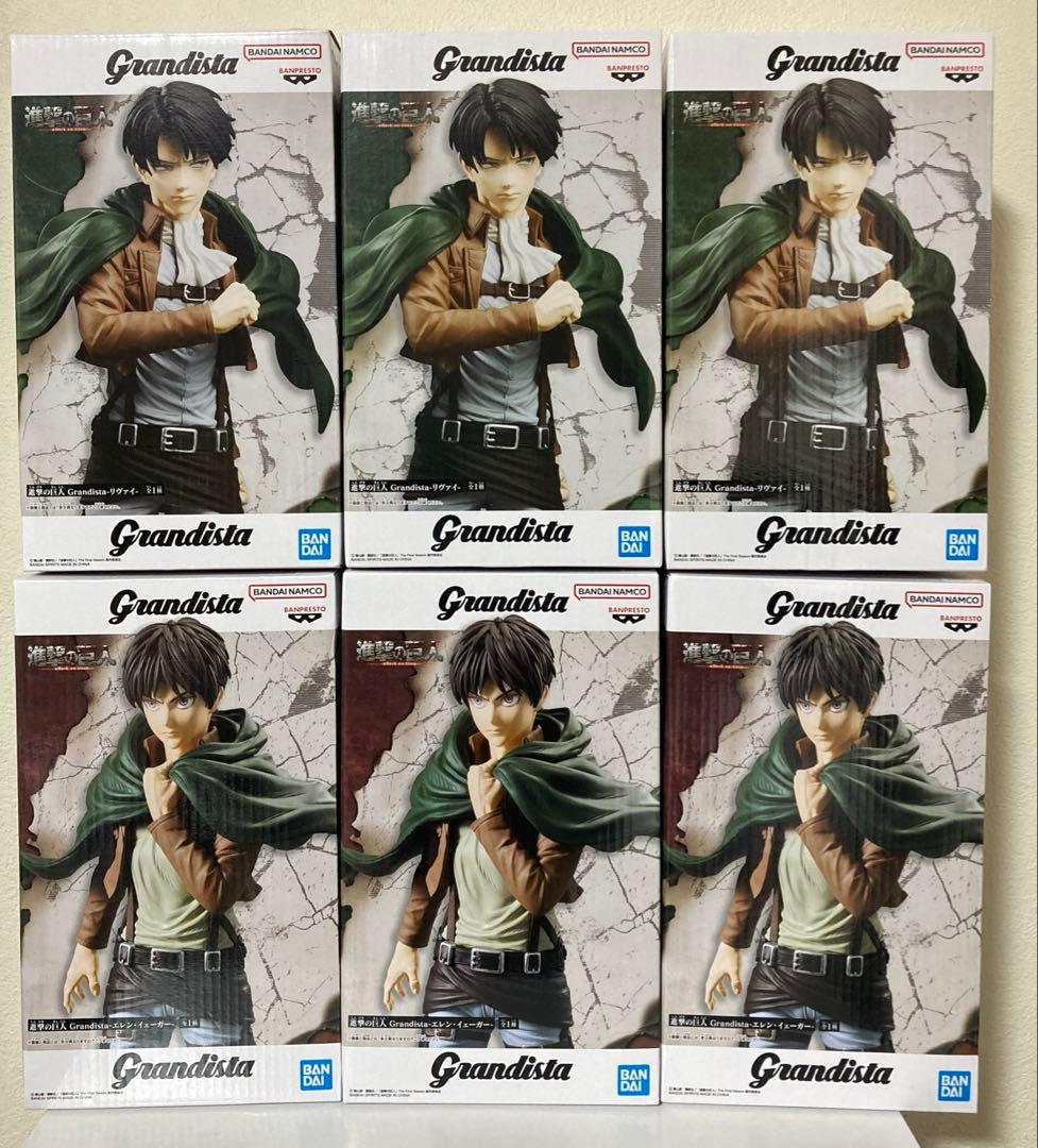 進撃の巨人　フィギュア　エレン　リヴァイ