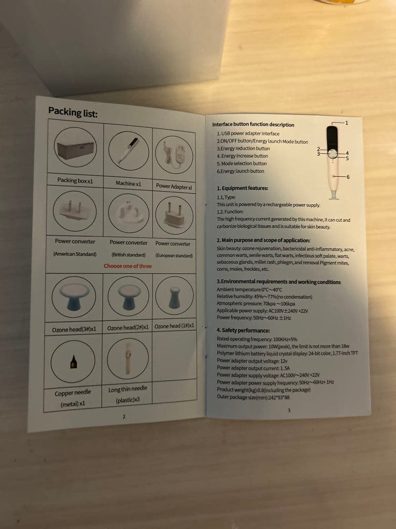 ボディ・フェイスケア PLAMAX Ozone 2 in 1 Plasma Pen