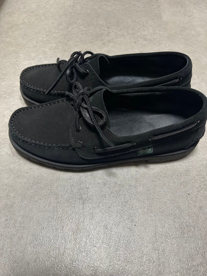 ◆Paraboot/MALO パラブーツ/マロ　別注ブラックスエード6 1/2