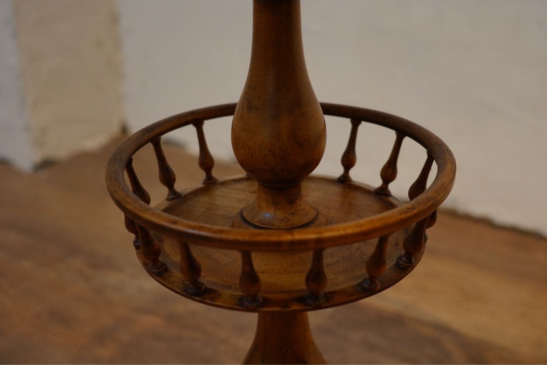 フランスアンティーク　回転棚　古木　1800年代　棚　回転　テーブル　シェルフ