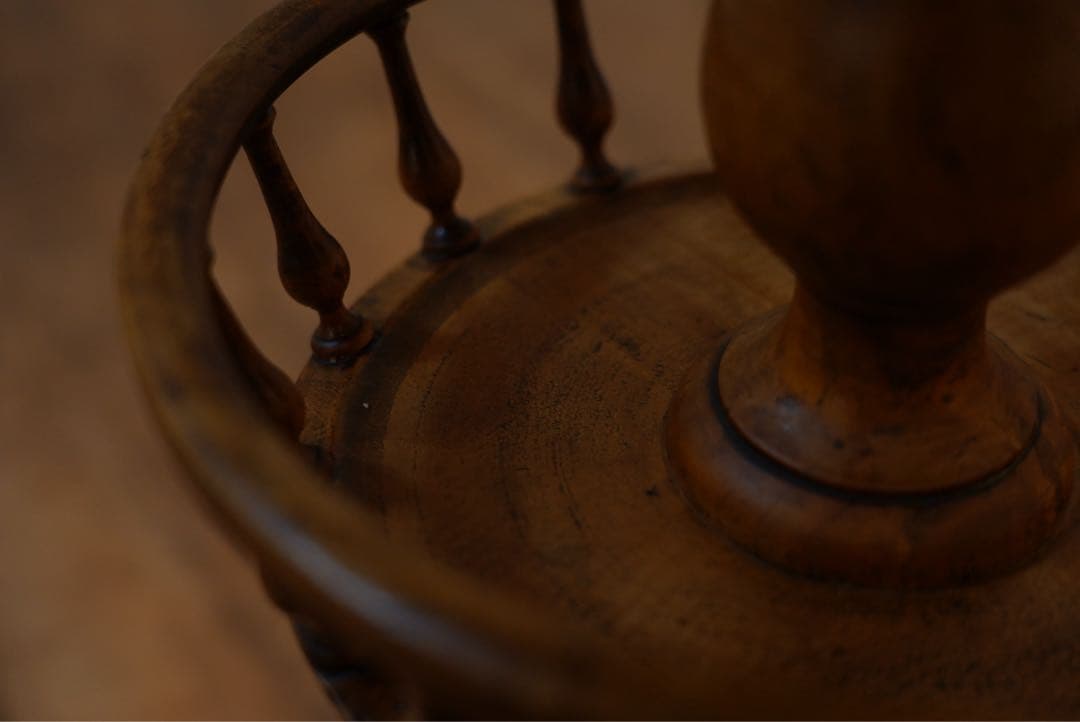 フランスアンティーク　回転棚　古木　1800年代　棚　回転　テーブル　シェルフ