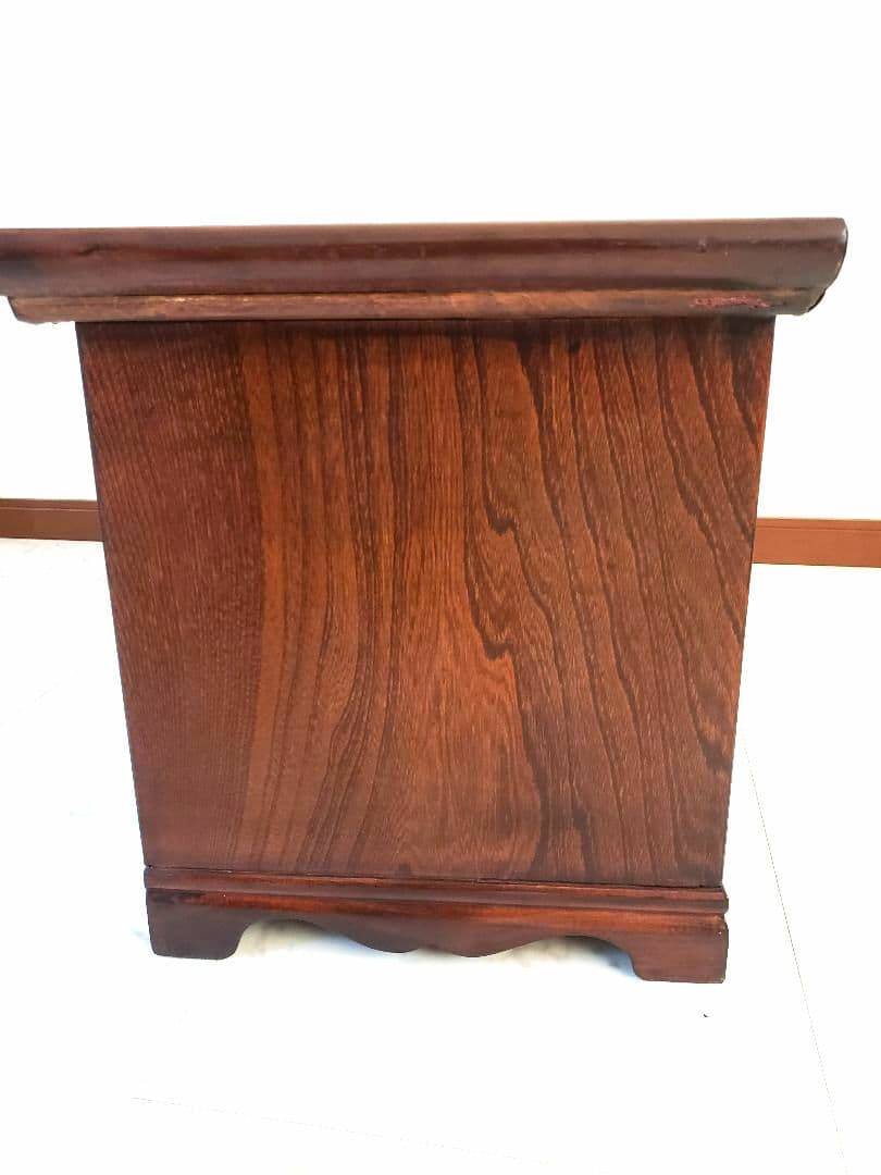 【昭和レトロ】木製家具　和風家具　民芸風　小引き出し　収納棚　木製模様の箪笥