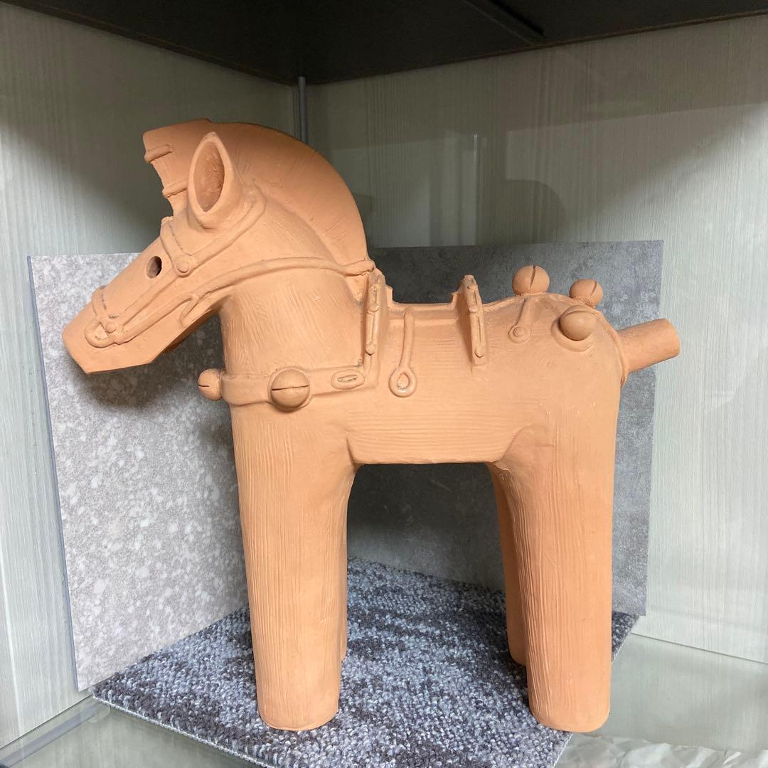備前焼　馬　午　埴輪　干支　大　30センチ　縁起物　インテリア