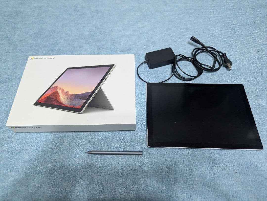 SurfacePro7i34GB箱付バッテリー良好社外ペンOffice無