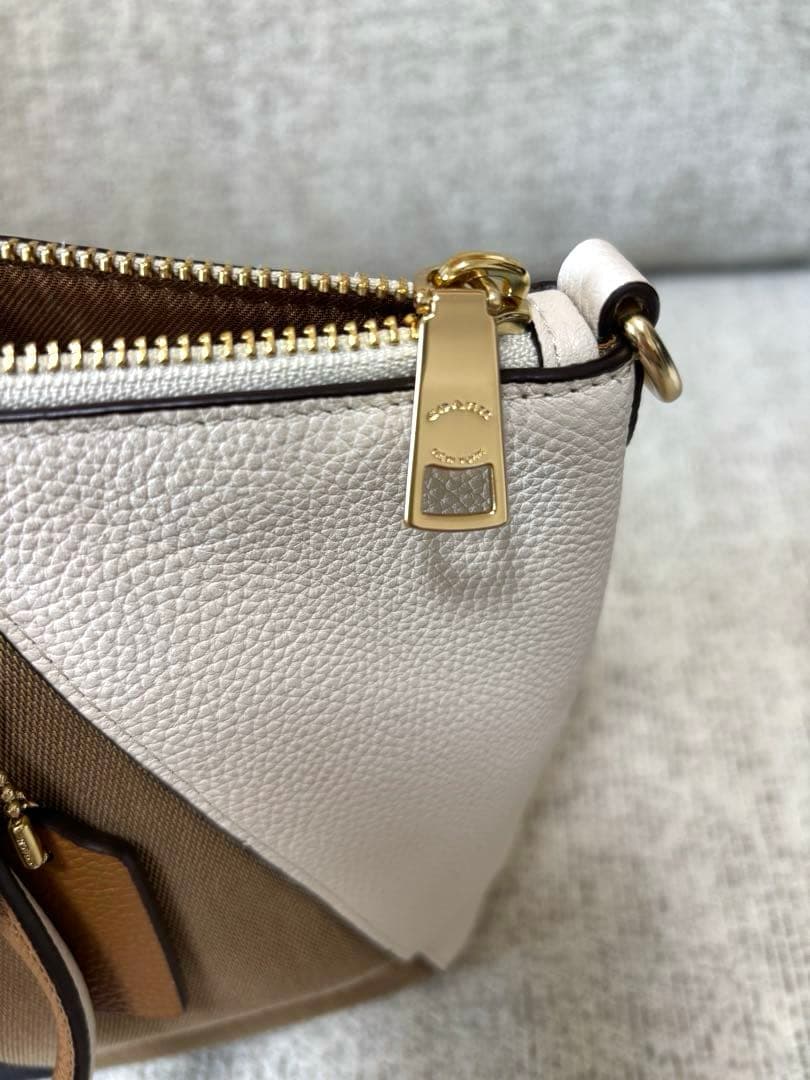 COACH コーチ ストライプ ハンド ショルダー バッグ